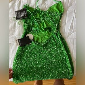 Retrofrete sequence dress